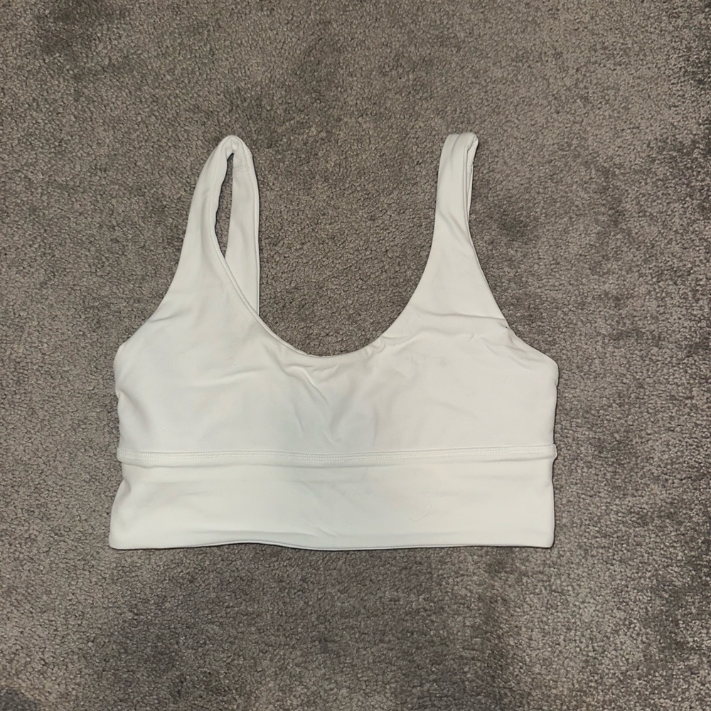 Women's White Align Sports Bra
